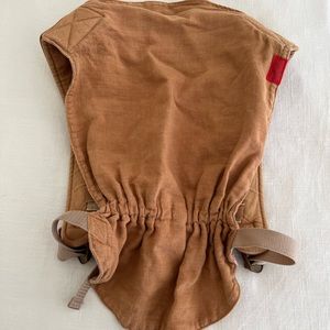 EUC Sakura Bloom Basics Linen Onbuhimo, Leather